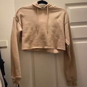 ❤️ urban outfitters tan cropped hoodie!